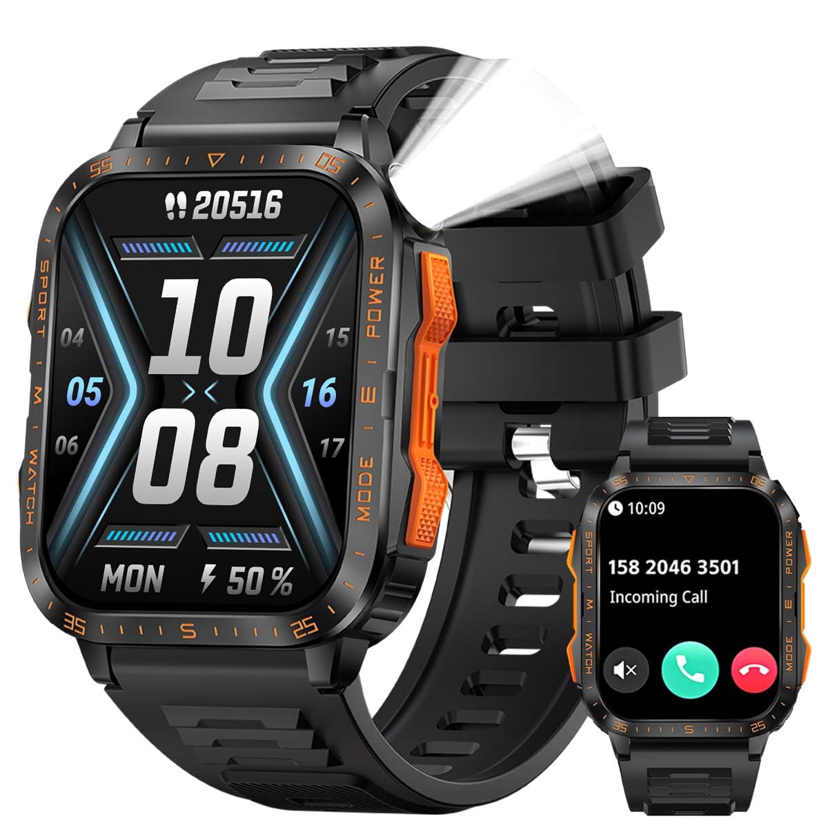 Amazon.com: Erosados Military Smart Watches for Men (Make/Answer